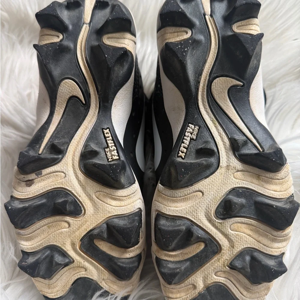Nike Black and White Speckled Baseball Cleats